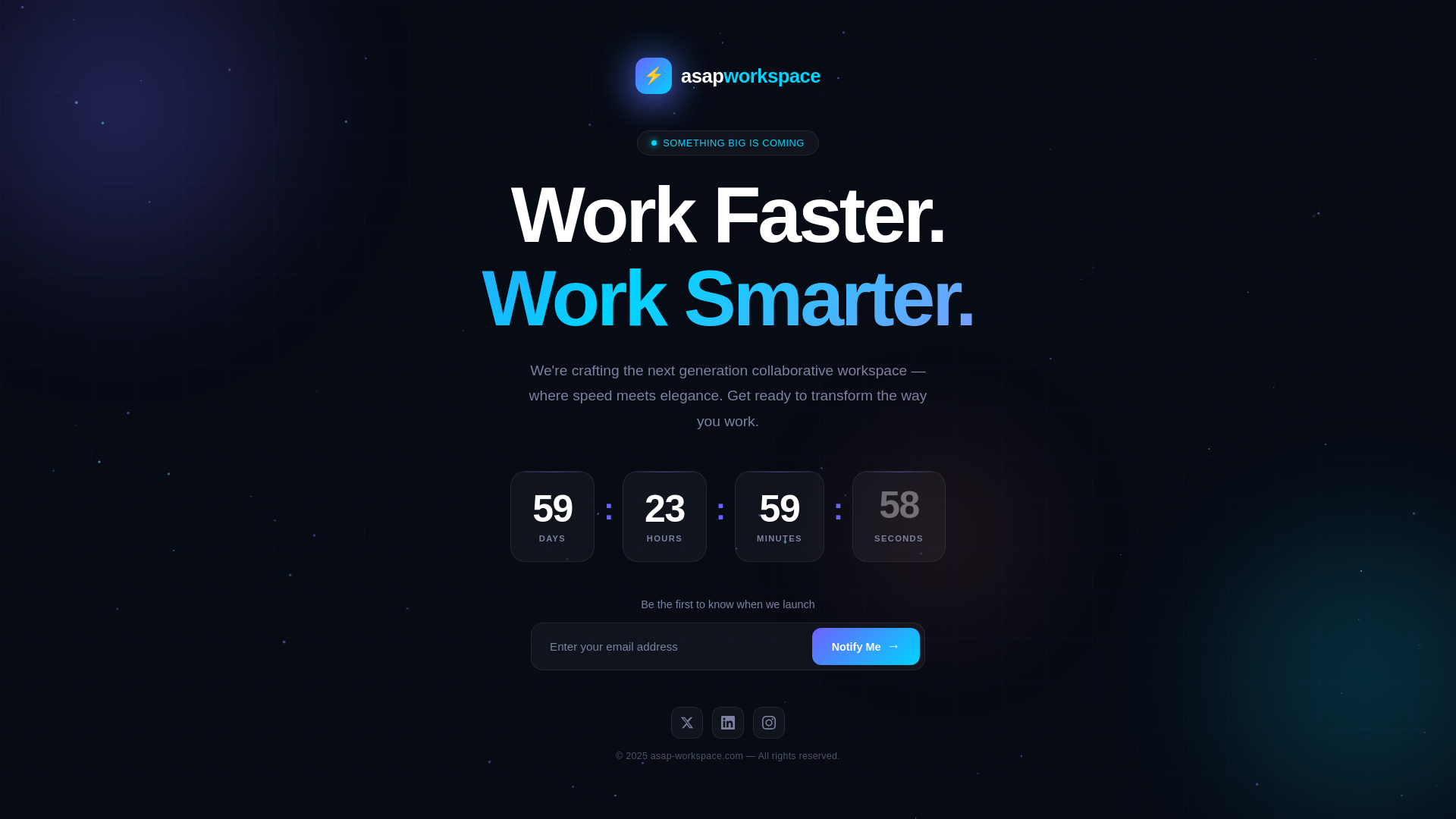 website screenshot of https://asap-workspace.com/