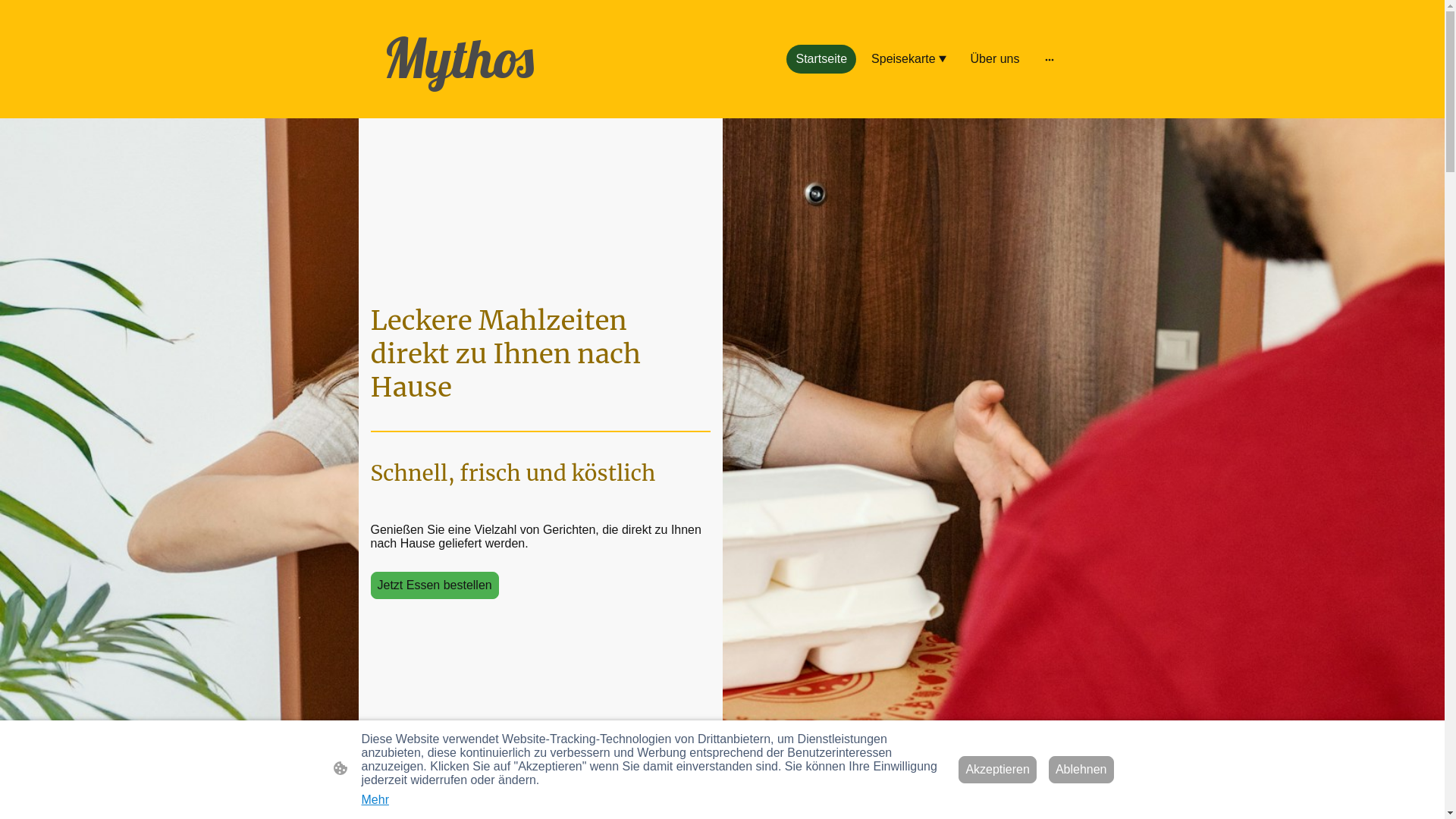 website screenshot of https://mythos-coe.com/