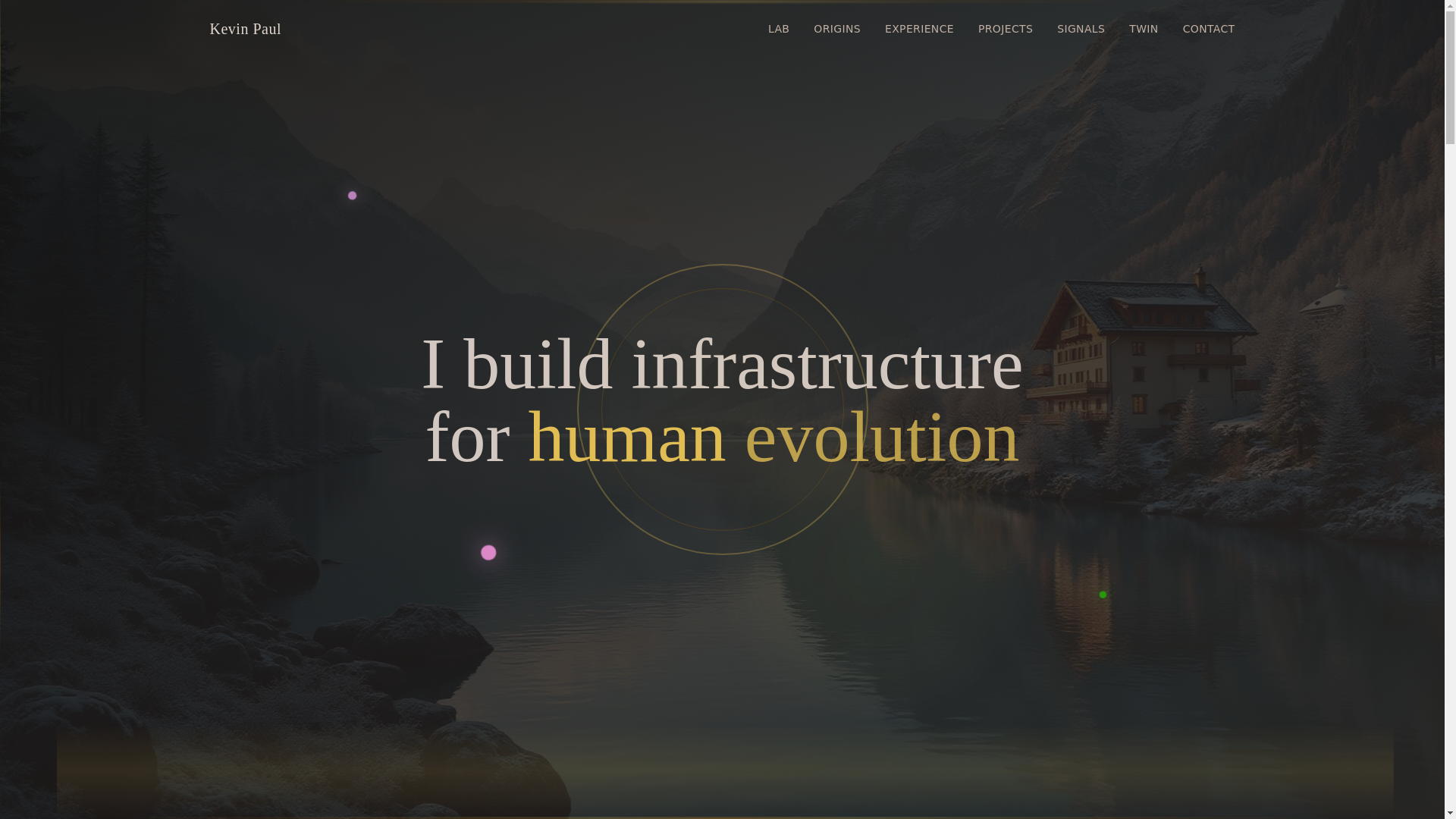website screenshot of https://kevinpaul.dev/
