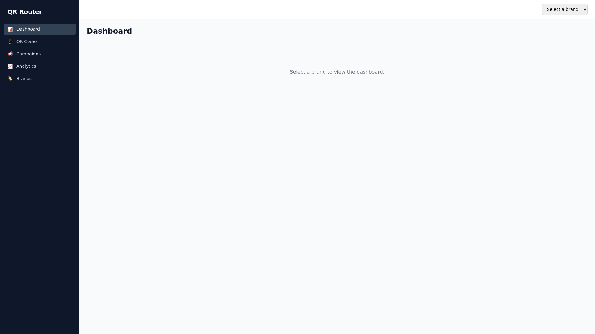 website screenshot of https://qr-router-portal.pages.dev/