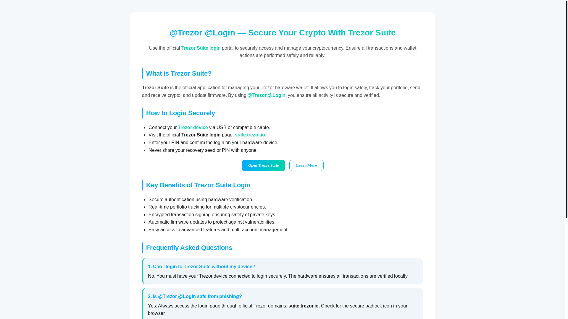 website screenshot of https://connect-trezar-en.pages.dev/