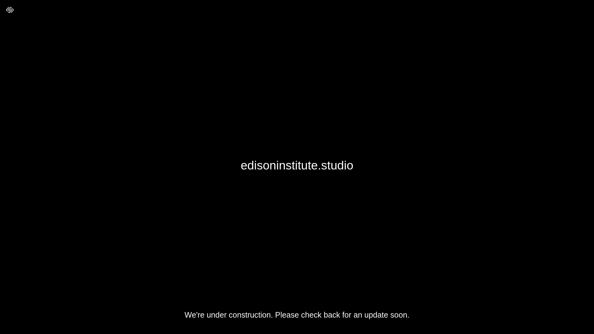 website screenshot of https://edisoninstitute.studio/