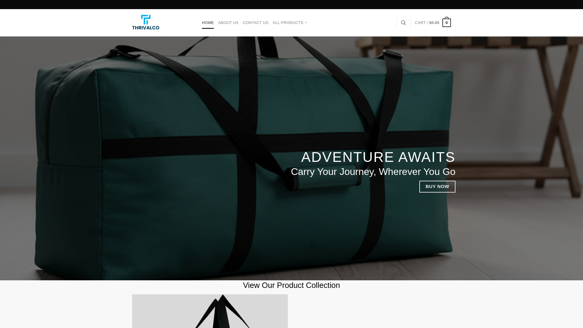 website screenshot of https://thrivalco.xyz/