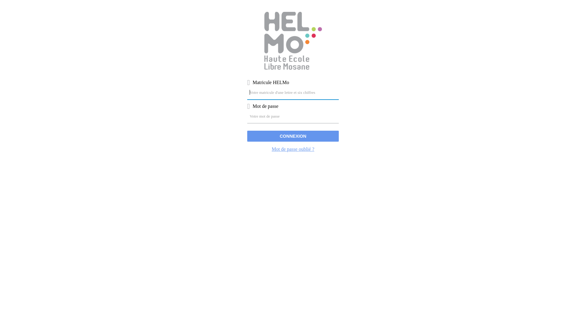 website screenshot of https://sso-helmo.be