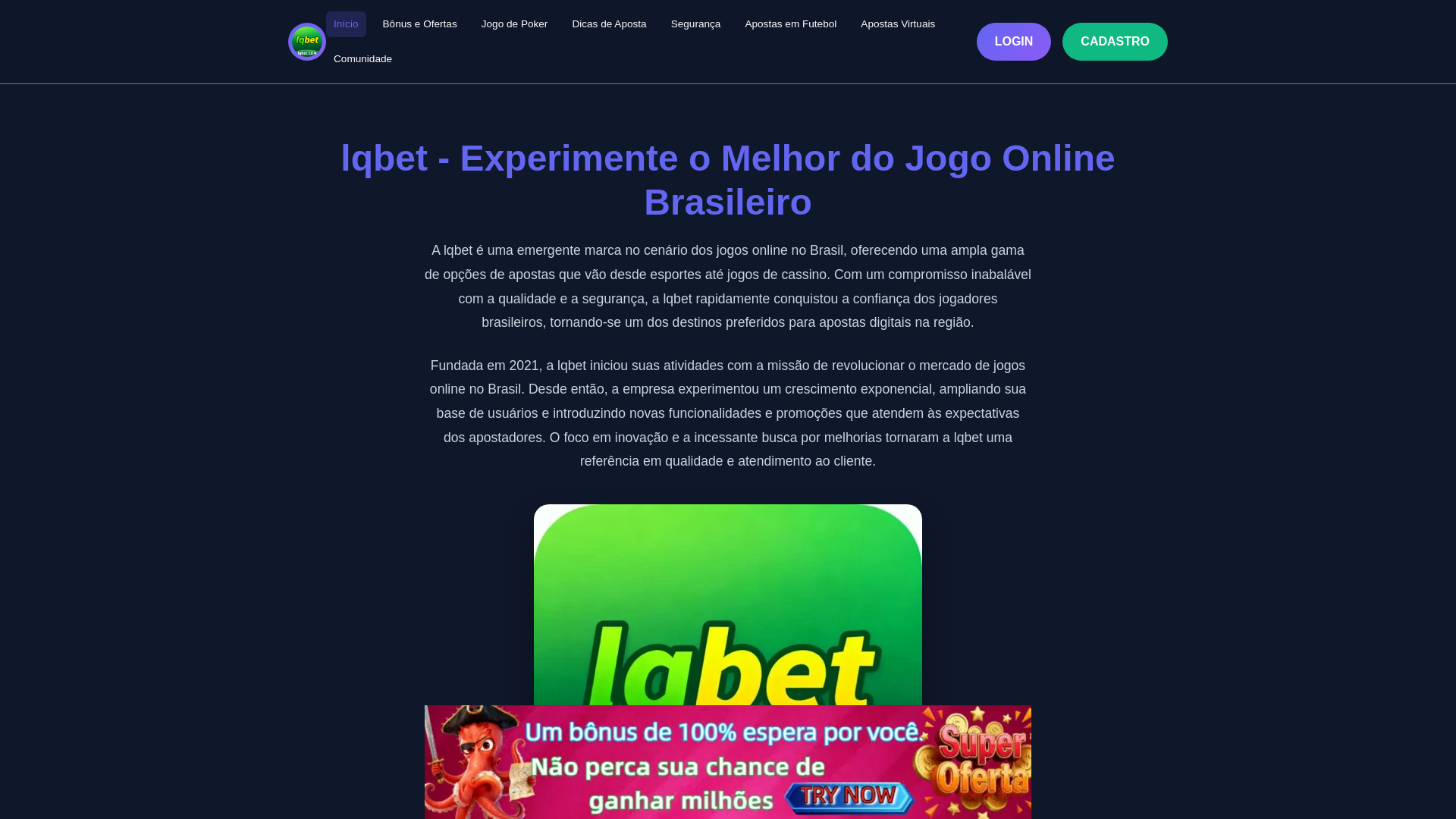 website screenshot of https://lqbetsb.com/