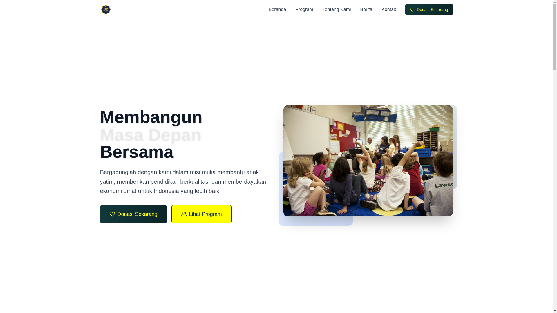 website screenshot of https://murianusantara.or.id/