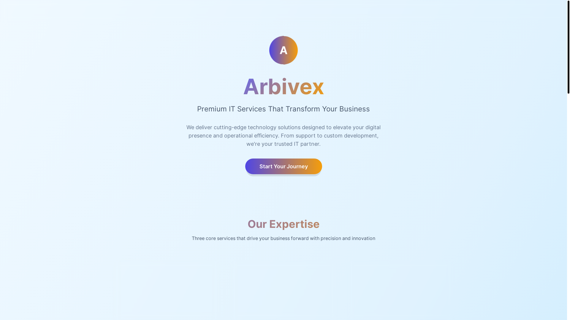 website screenshot of https://arbivexi.com/