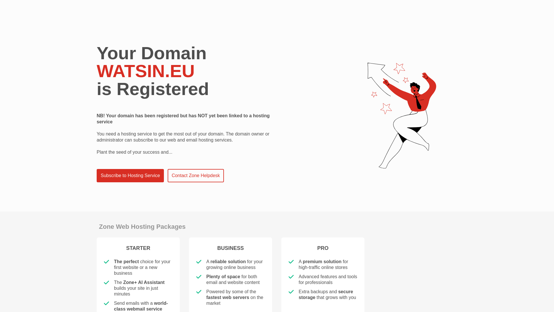 website screenshot of https://watsin.eu/