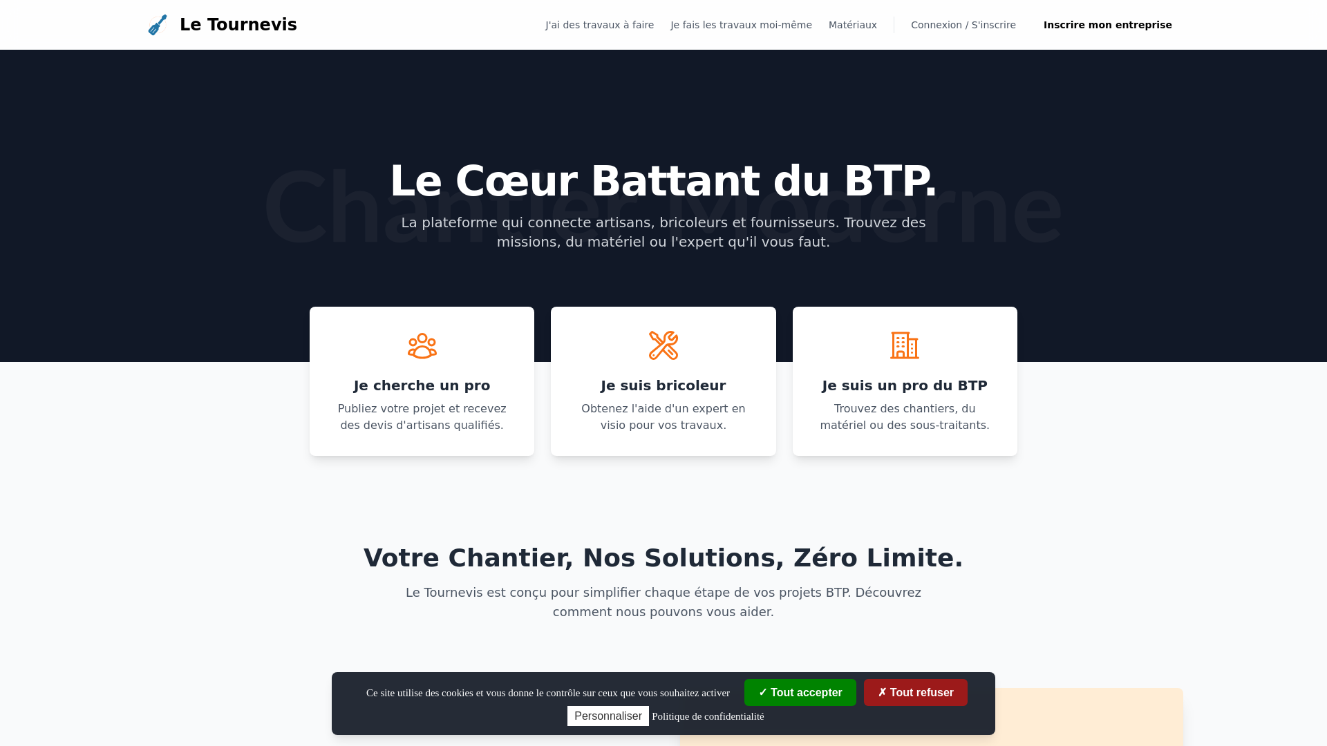 website screenshot of https://le-tournevis-marketplace.pages.dev/
