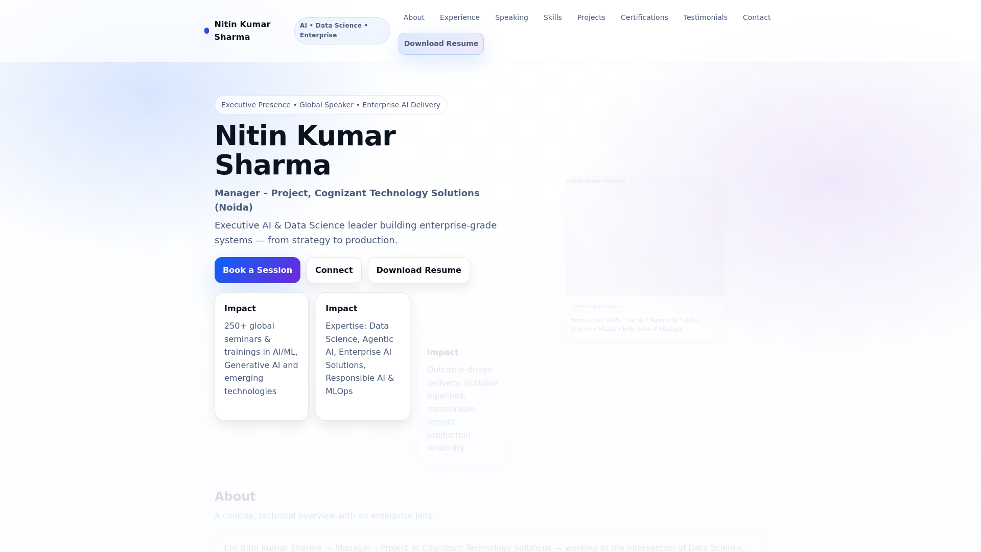 website screenshot of https://nitin-kumar-sharma.com/