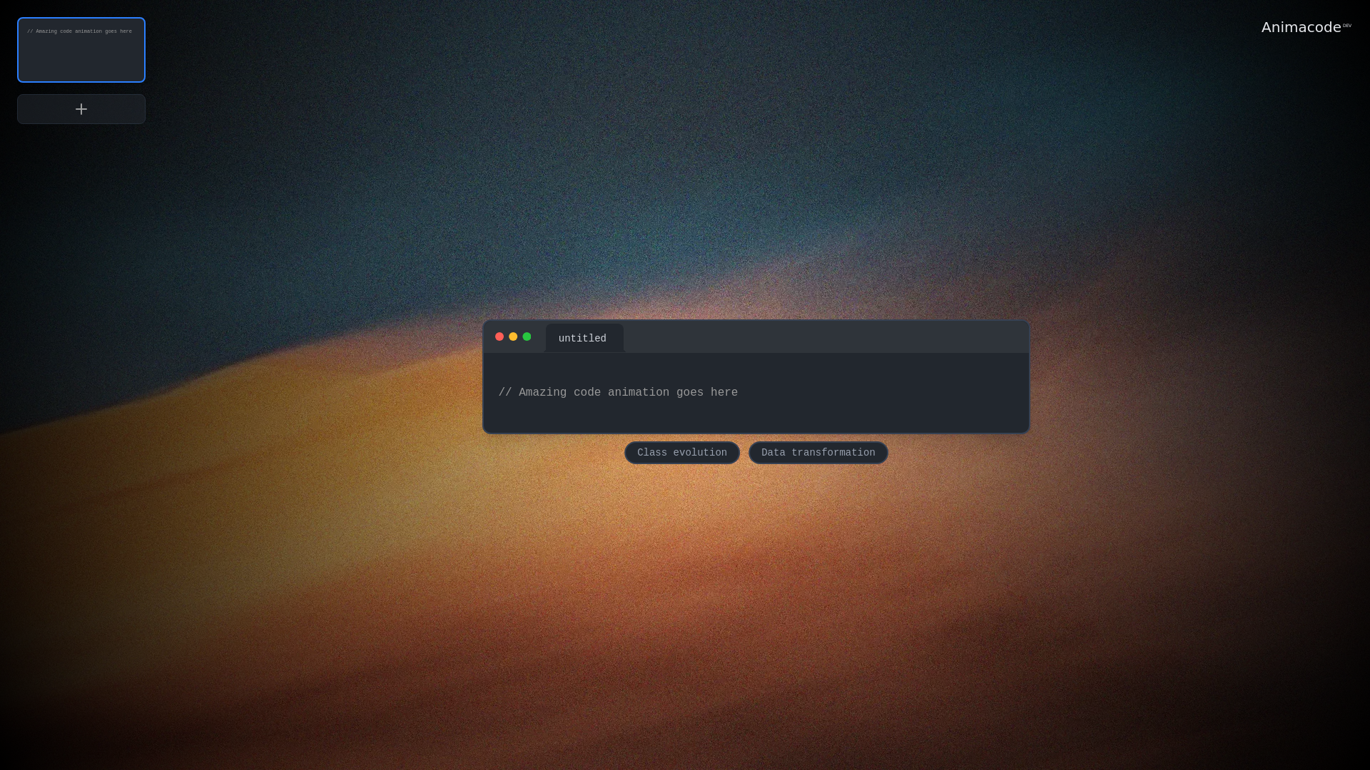 website screenshot of https://animacode.dev/