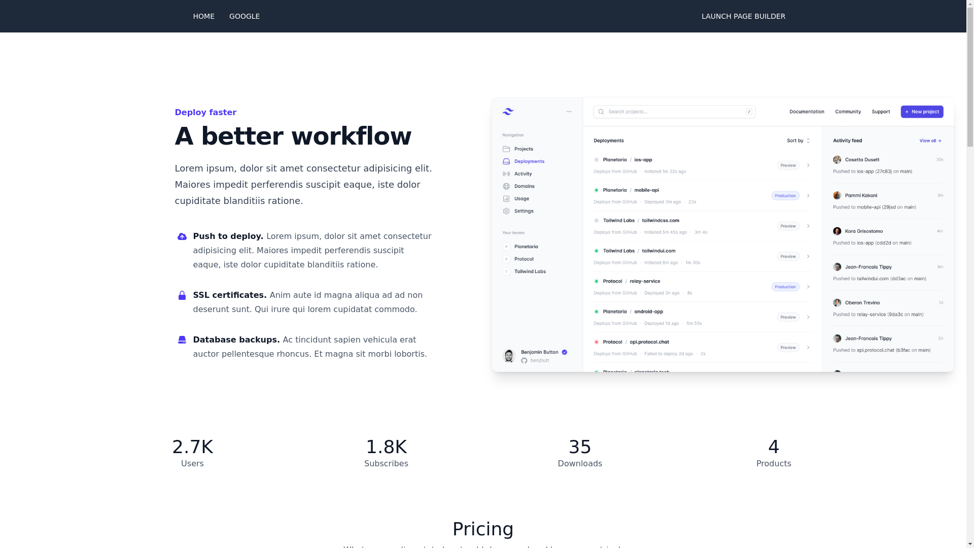 website screenshot of https://pagedemo-75y.pages.dev/