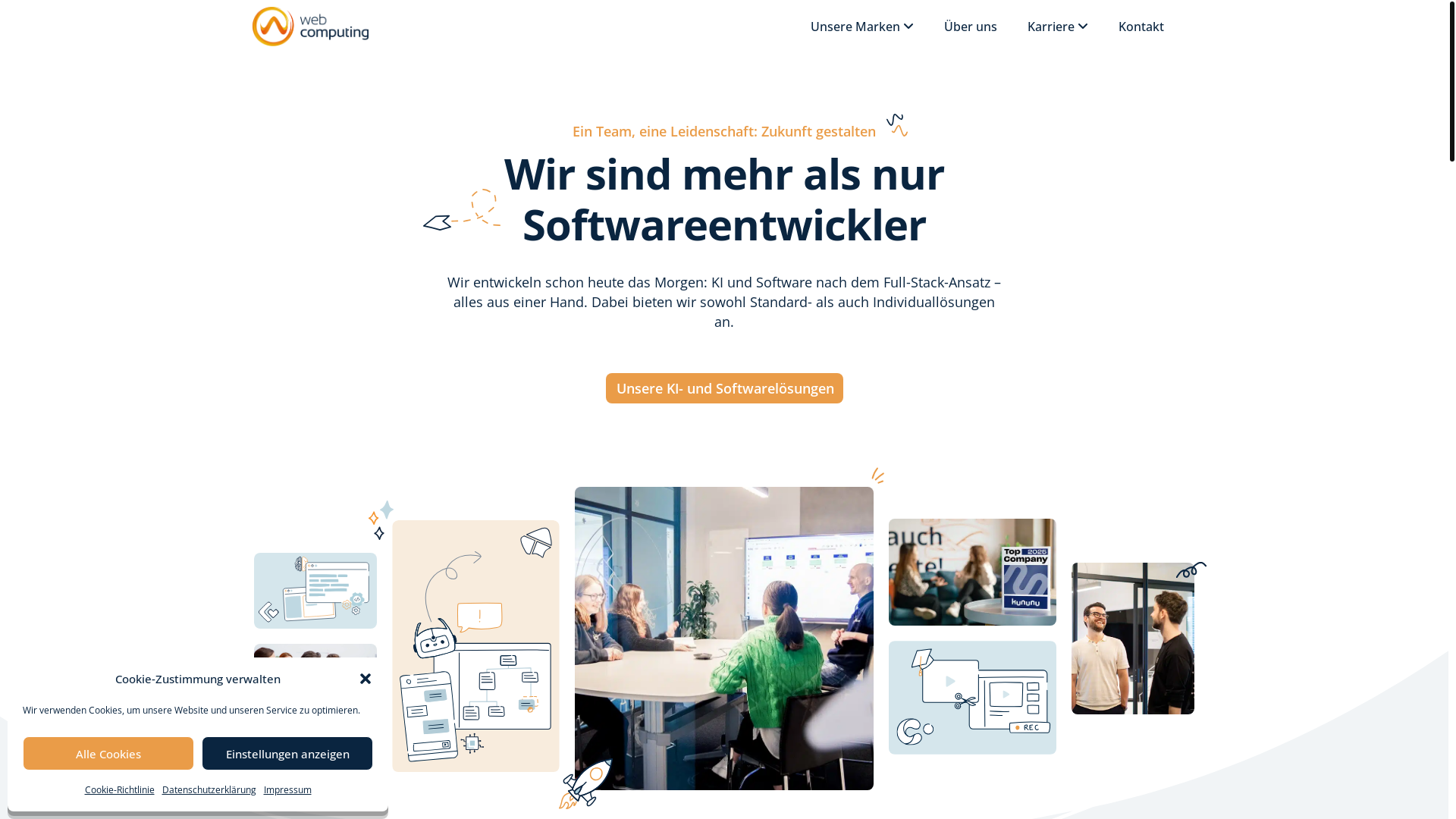 website screenshot of https://web-compting.de/