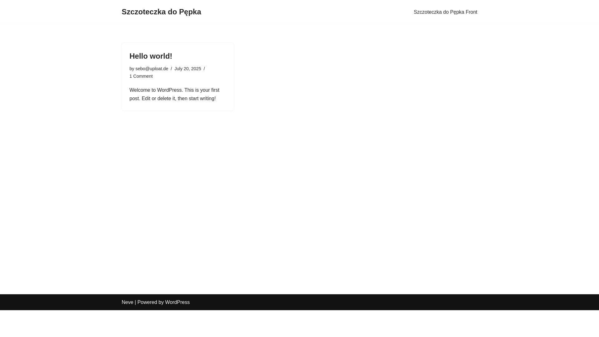 website screenshot of https://szczoteczkadopepka.pl/