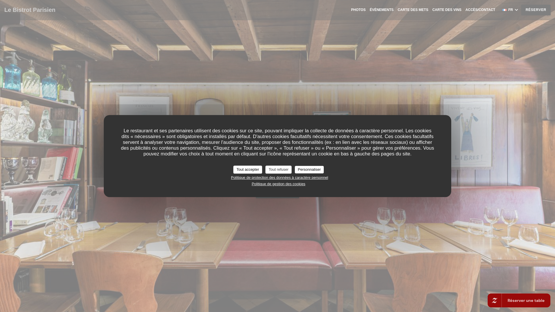 website screenshot of https://lebistrotparisien-grenoble.fr/