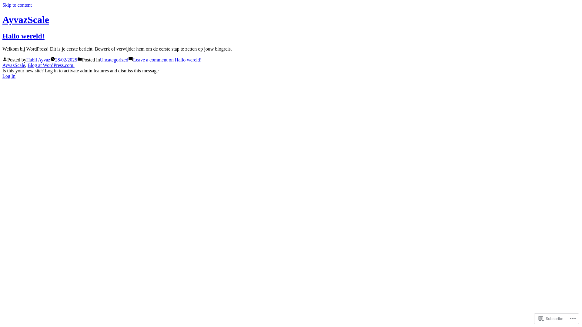 website screenshot of https://habilsayvaz.work/