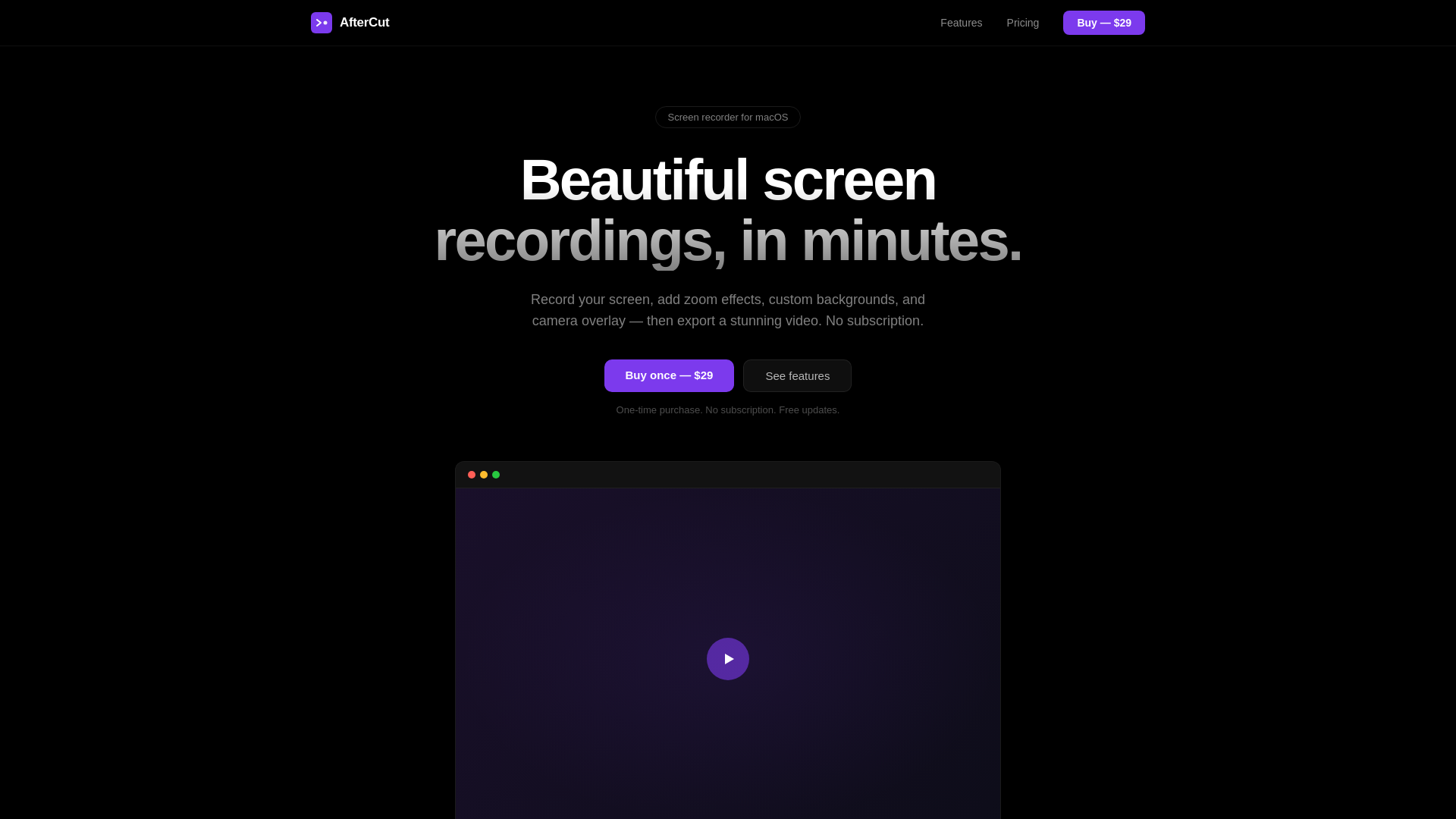 website screenshot of https://aftercut-website.pages.dev/