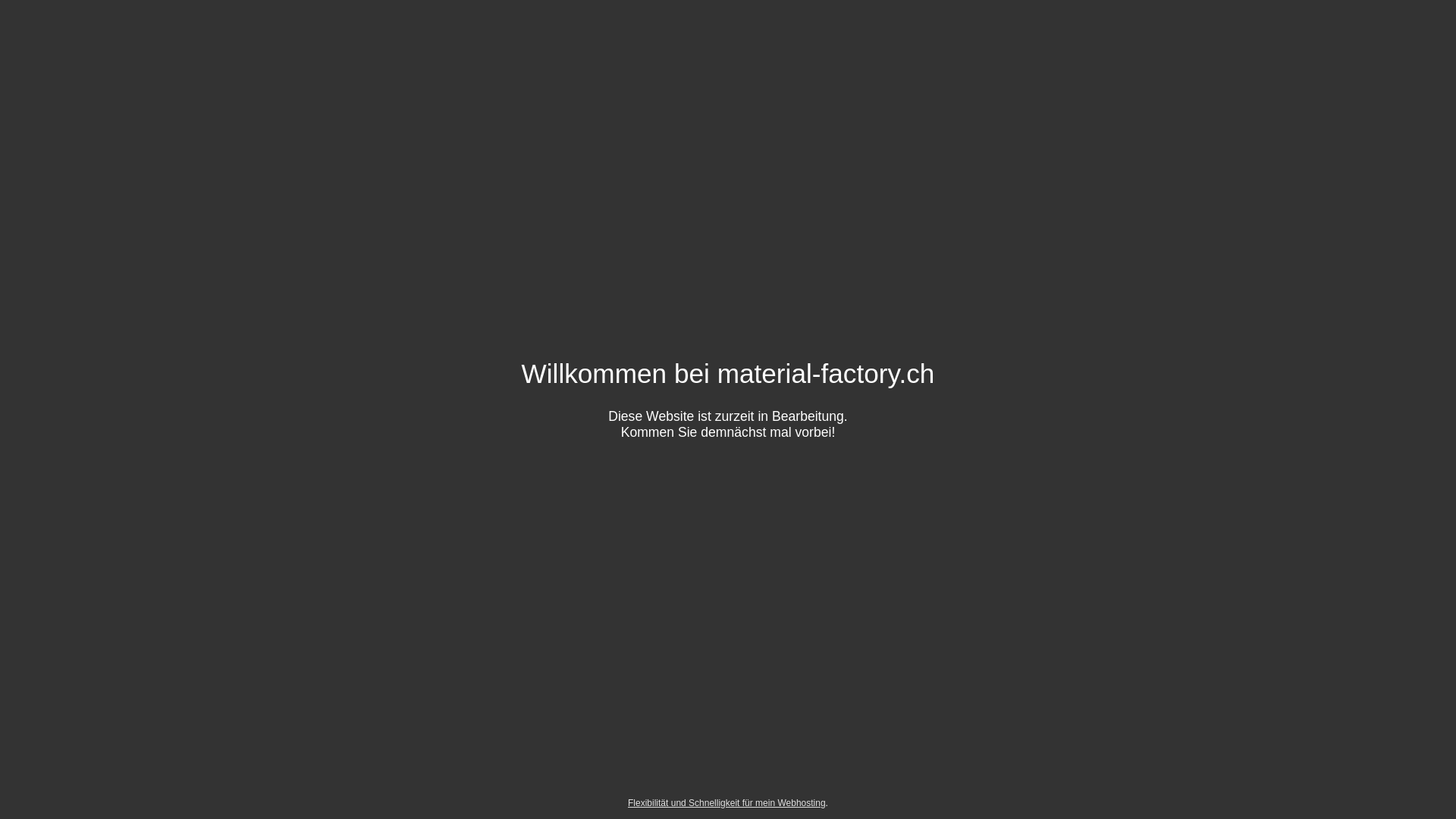 website screenshot of https://material-factory.ch