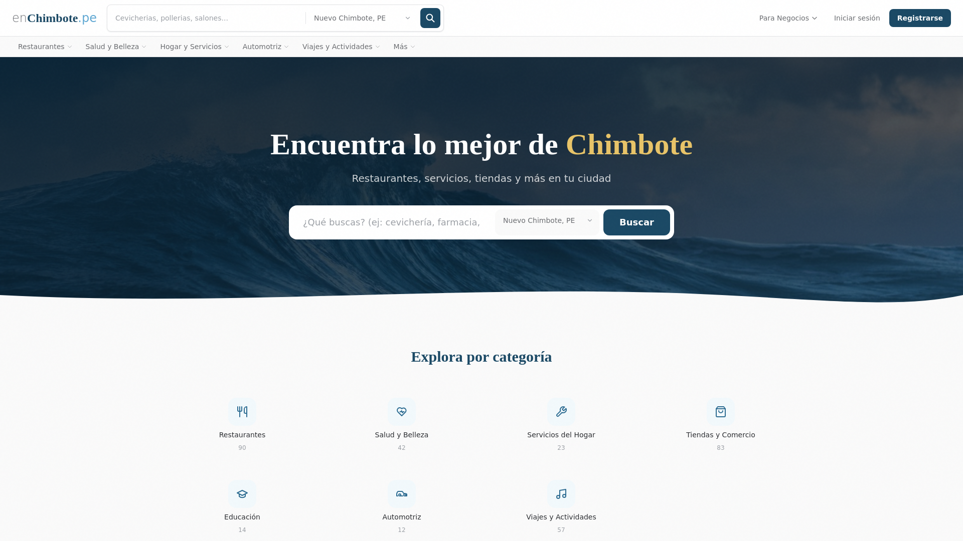website screenshot of https://enchimbote.pages.dev/