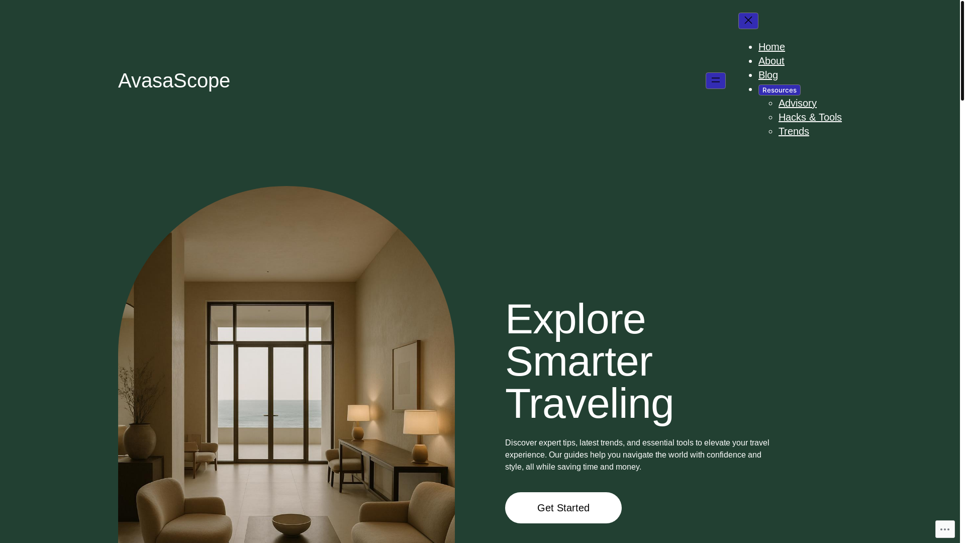 website screenshot of https://avasascope.blog/