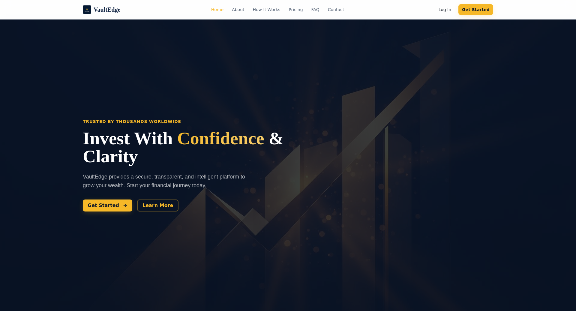 website screenshot of https://vaultedge.onl/