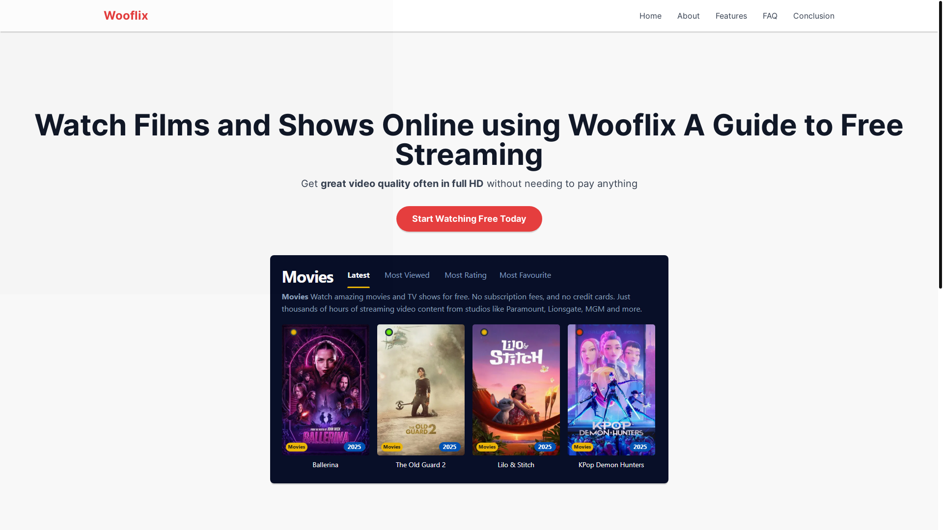 website screenshot of https://wooflix-ha7a.pages.dev/