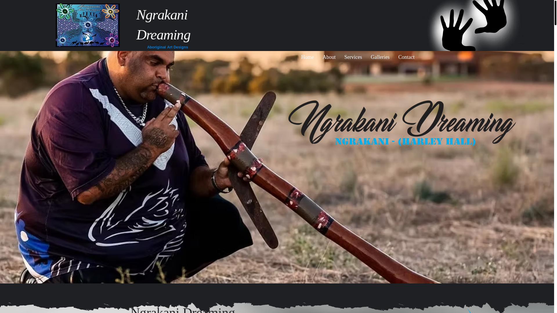 website screenshot of https://ngrakanidreaming.com.au/