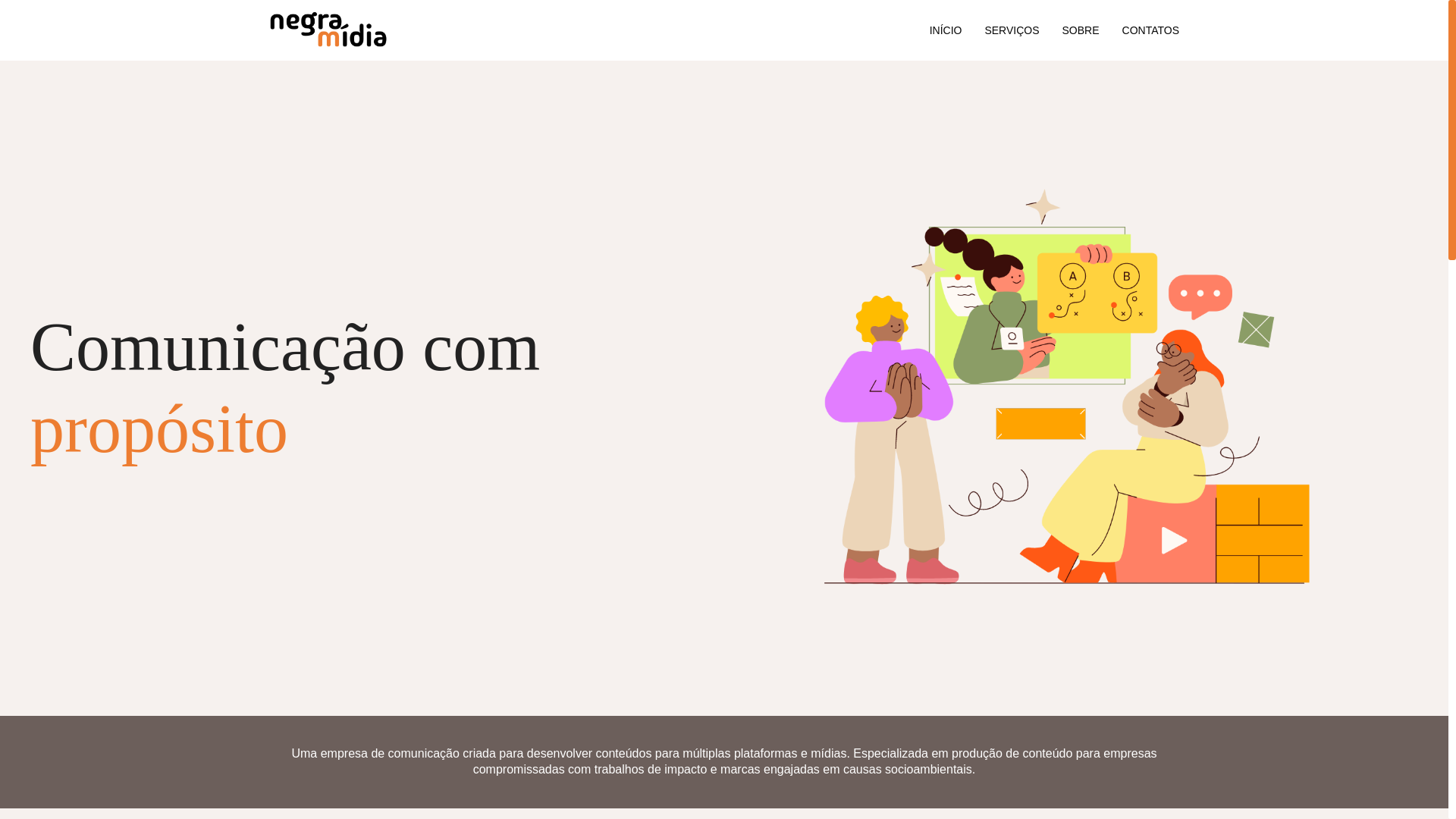 website screenshot of https://negramidiav2.pages.dev/