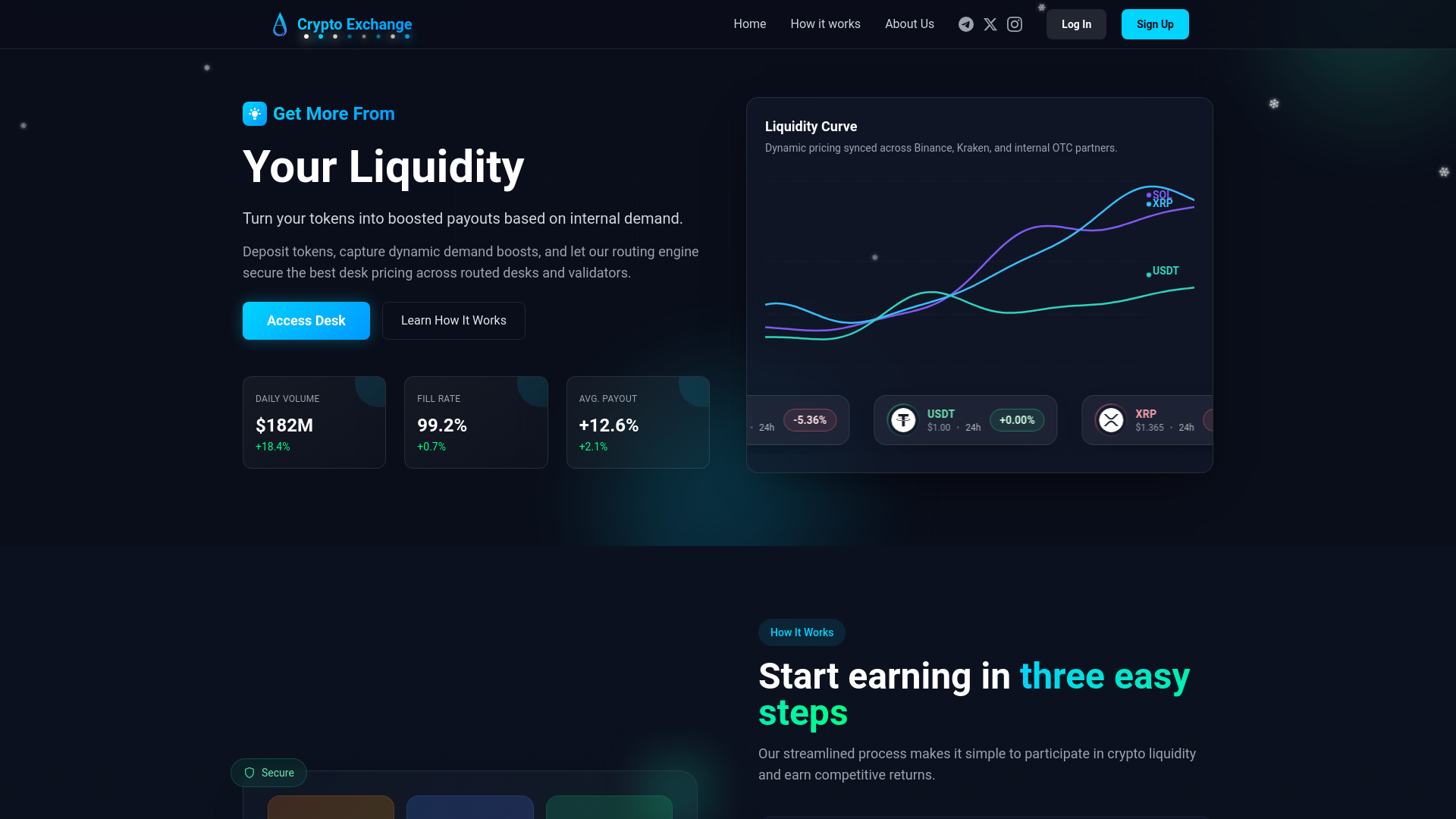 website screenshot of https://aimcryptospace.com/