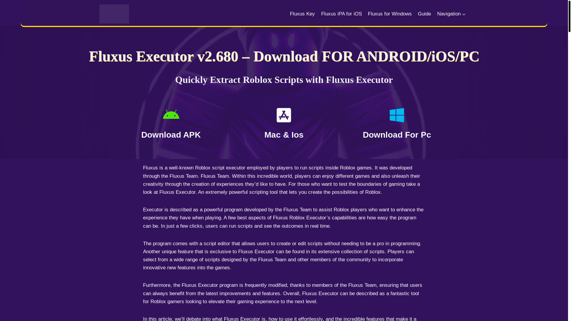 website screenshot of https://fluxusgeek.com/