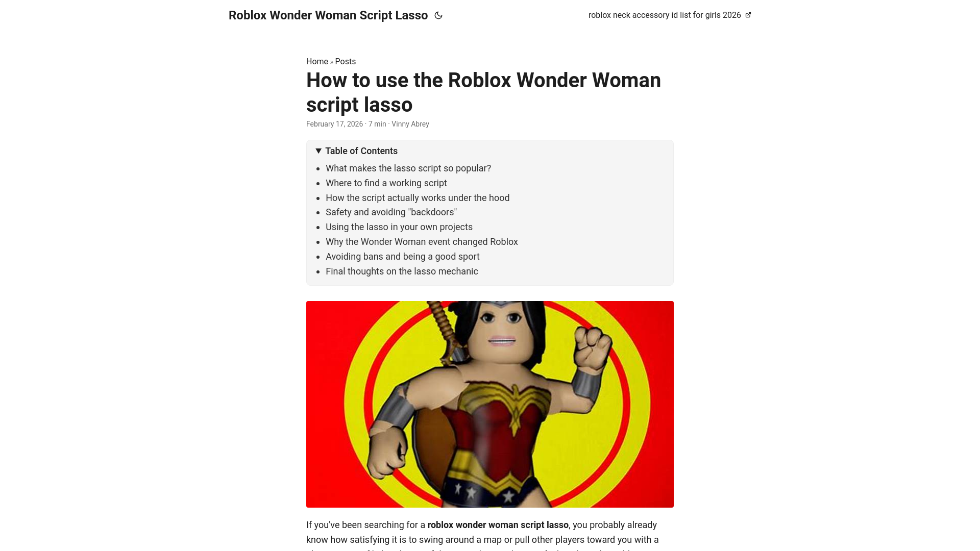 website screenshot of https://roblox-wonder-woman-script-lasso.pages.dev/