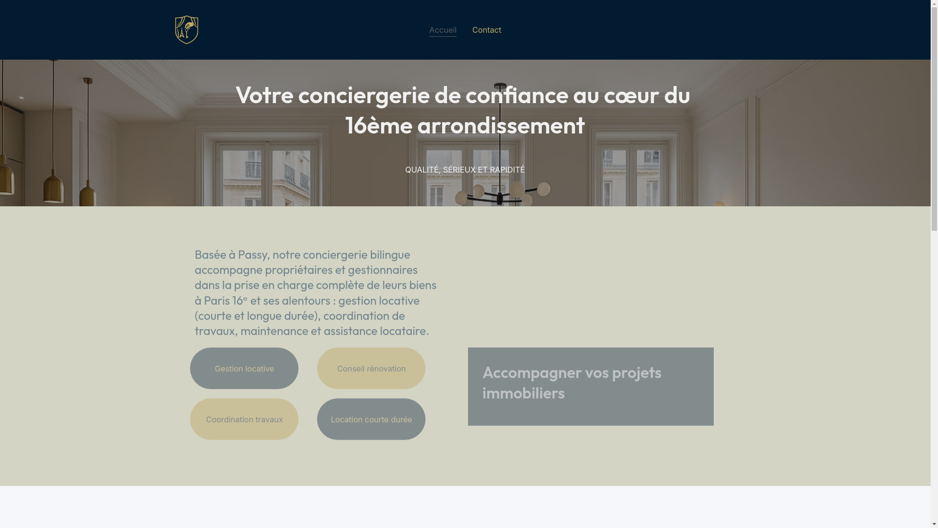 website screenshot of https://passyconciergerie.fr/