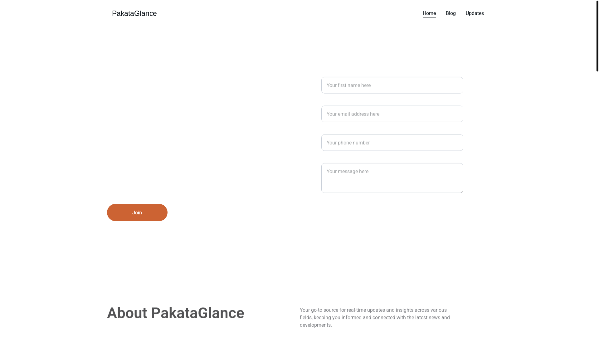 website screenshot of https://pakataglance.com/