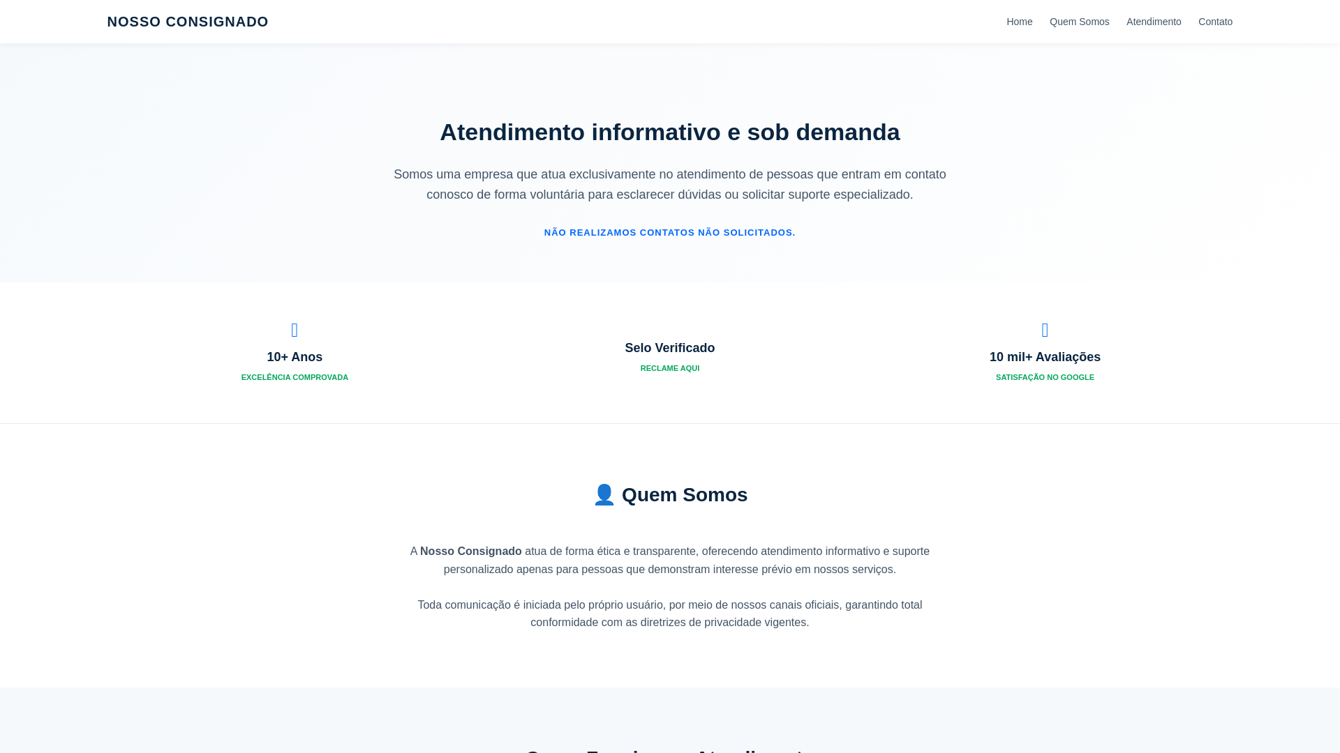 website screenshot of https://nossoconsignado0098.pages.dev/