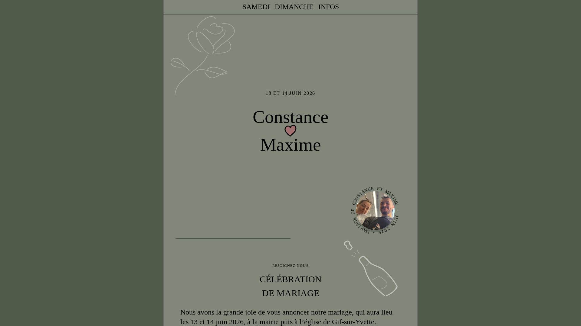 website screenshot of https://maxime-et-constance.pages.dev/
