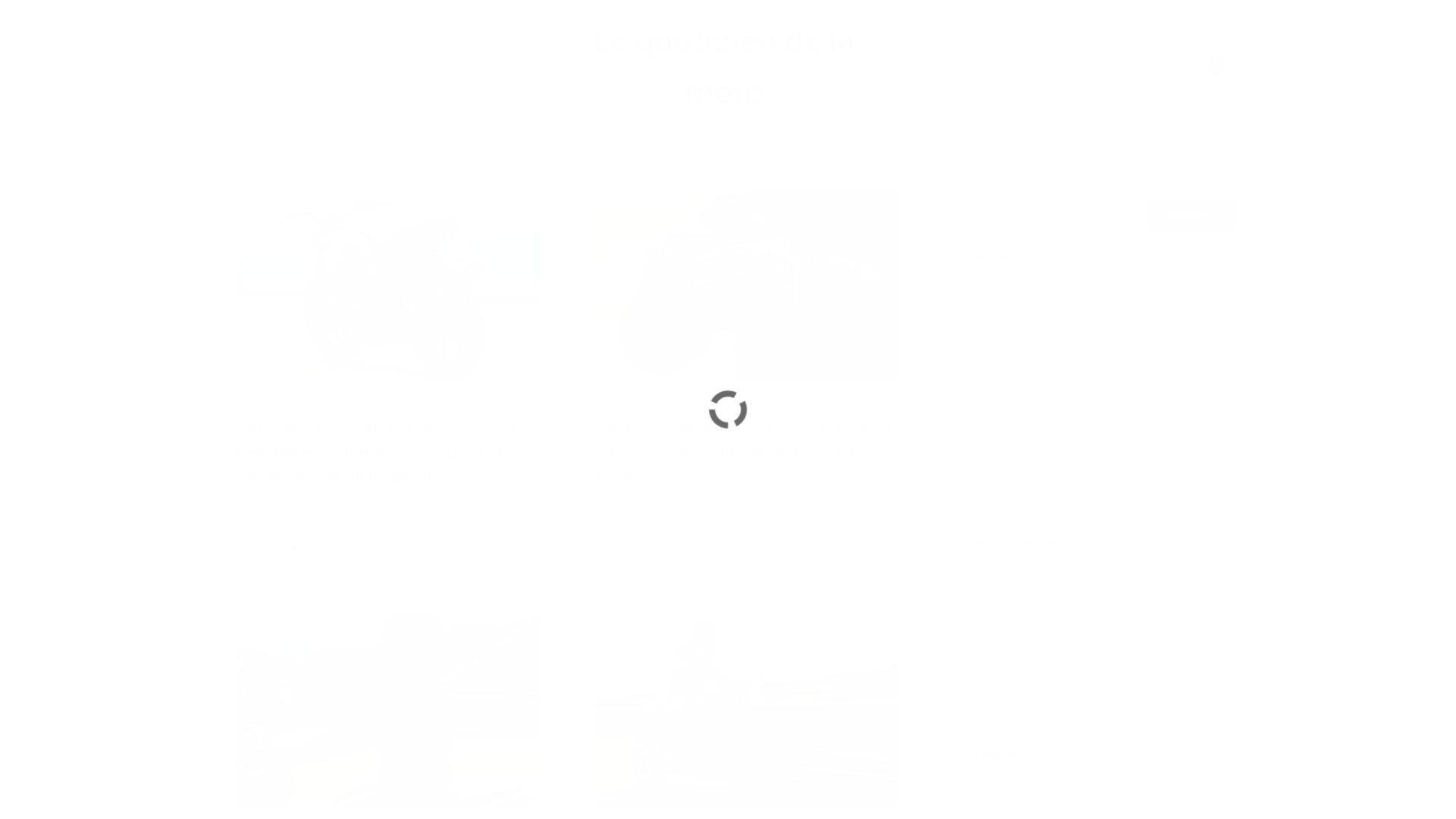 website screenshot of https://lequotidiendelamoto.fr/