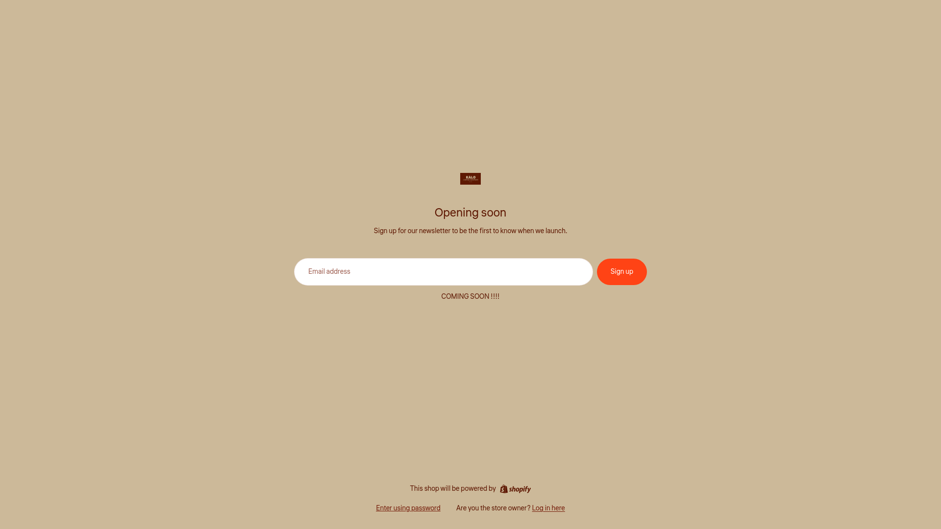 website screenshot of https://kalocoffeecompany.com/
