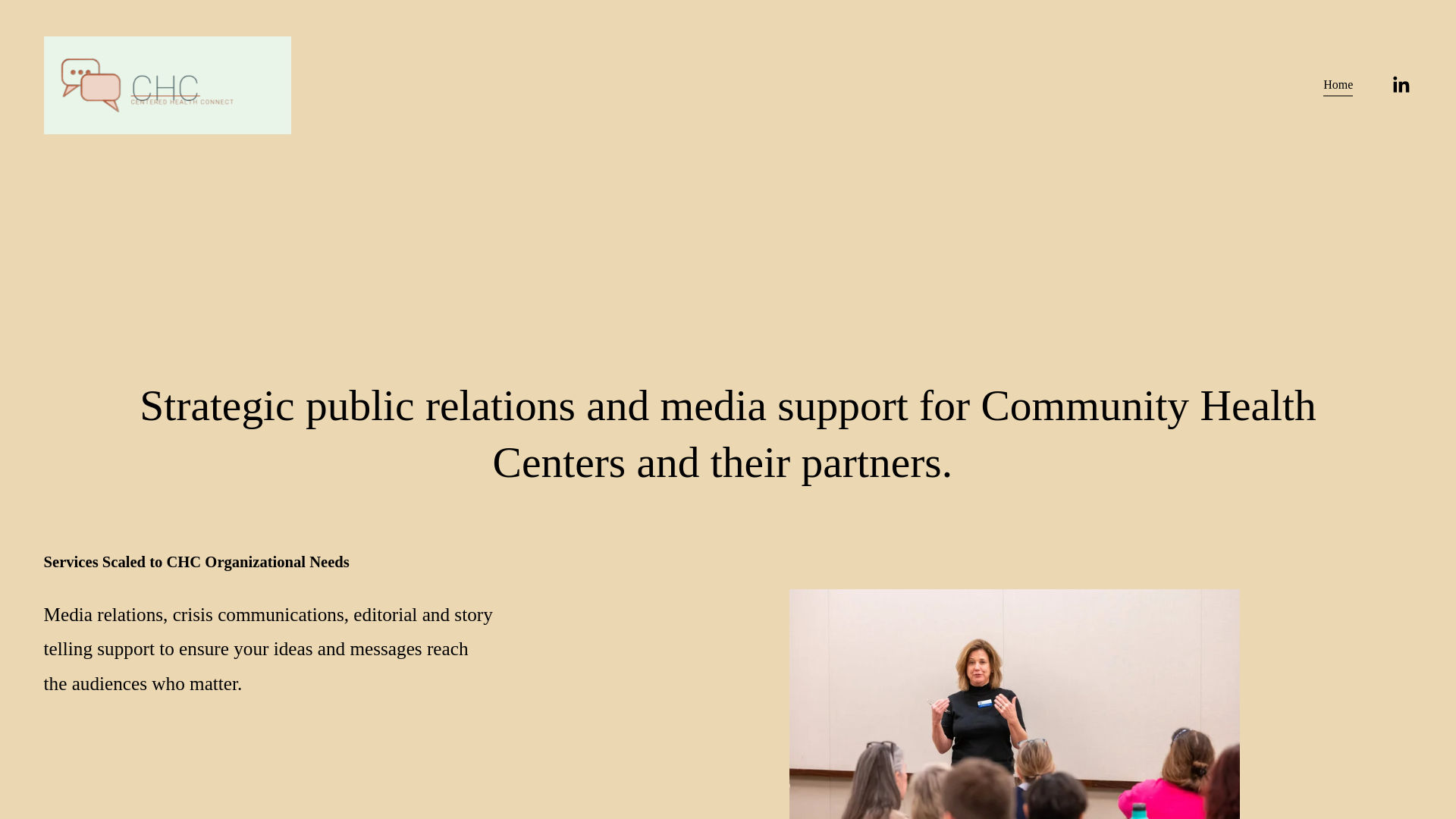 website screenshot of https://centeredhealthconnect.org/