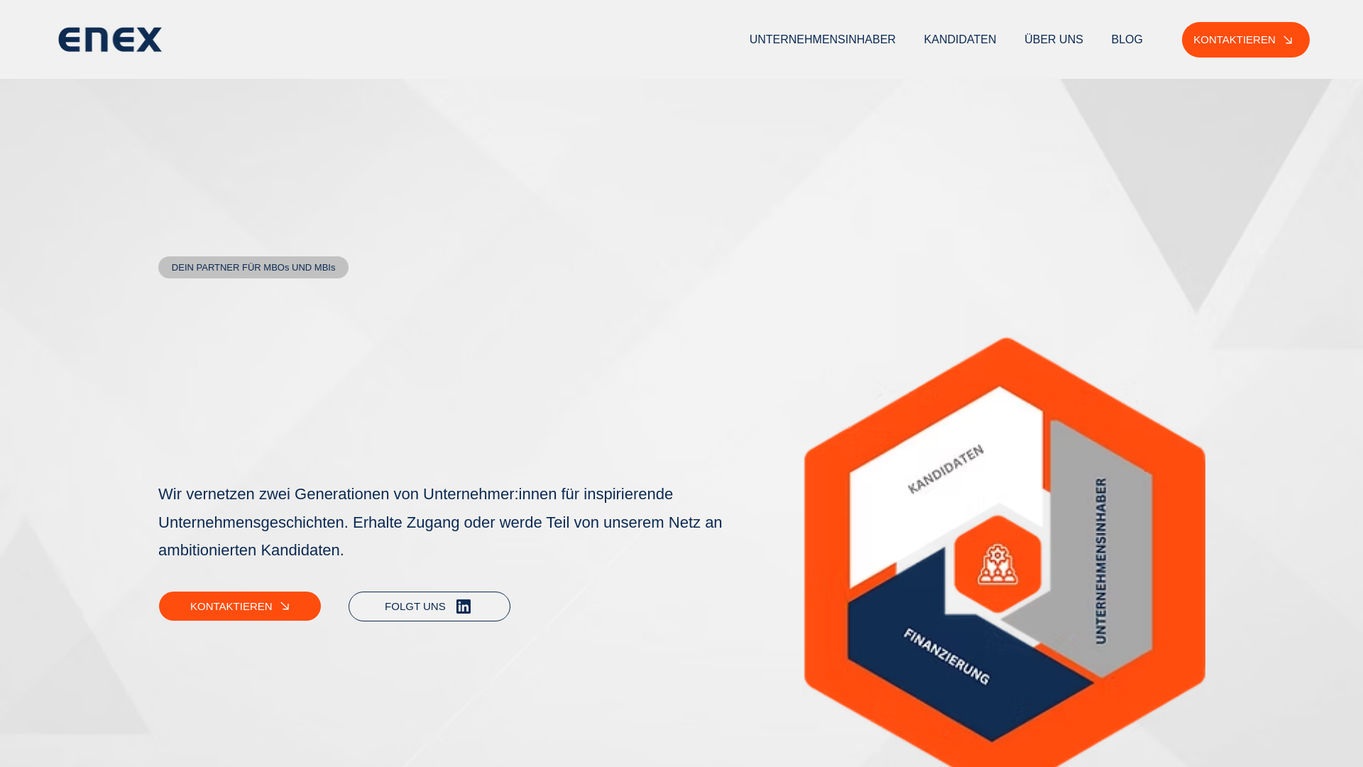 website screenshot of http://enexgroup.ch/