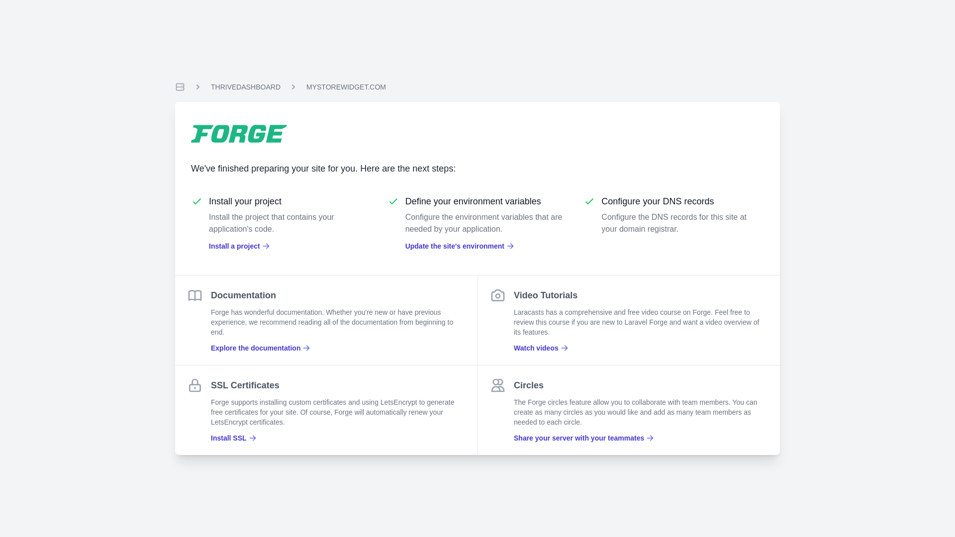 website screenshot of https://mystorewidget.com/