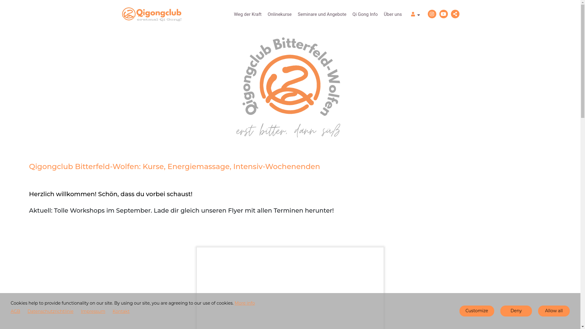 website screenshot of https://qigongclub-bitterfeld.de/