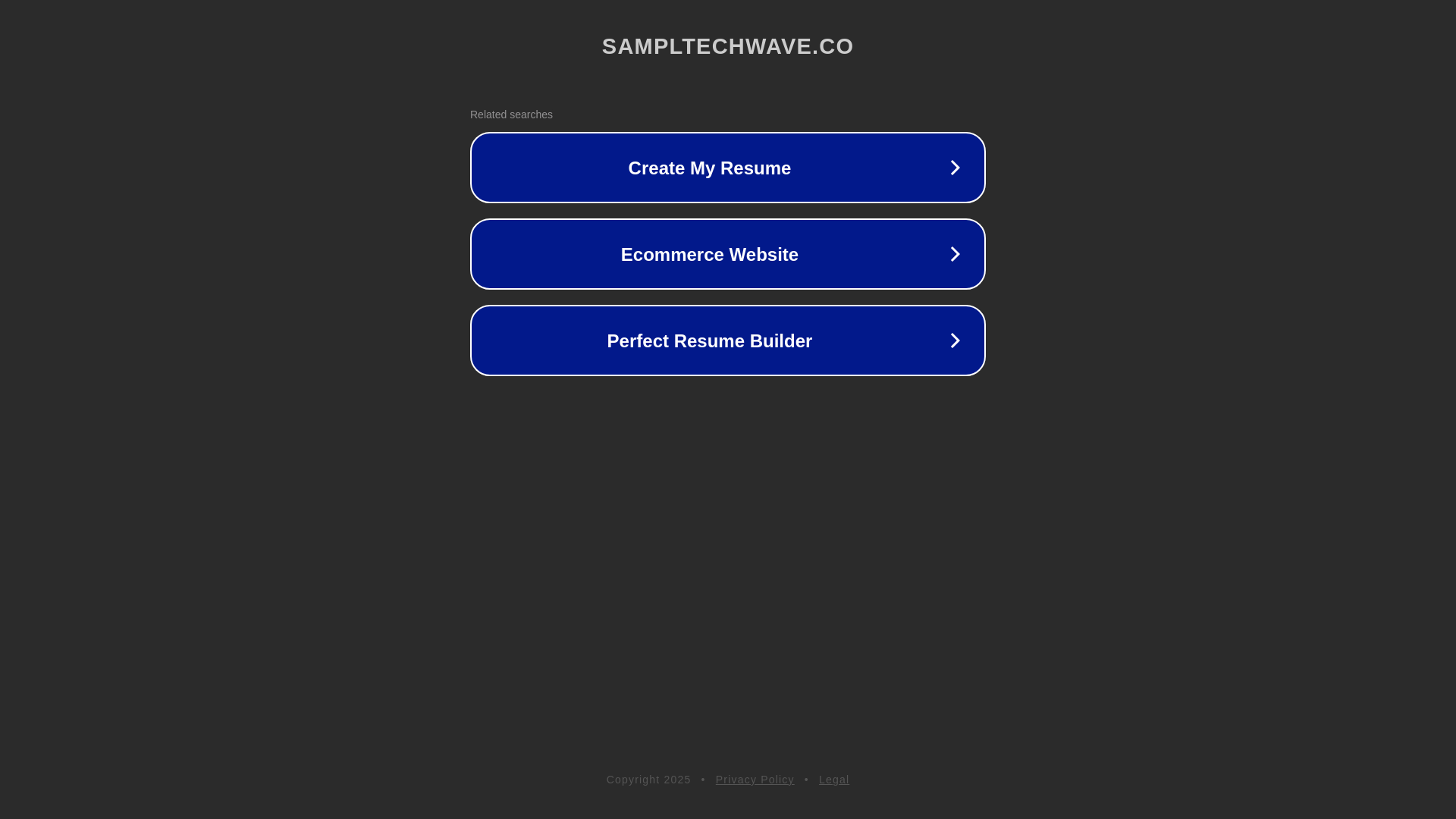website screenshot of https://sampltechwave.co/