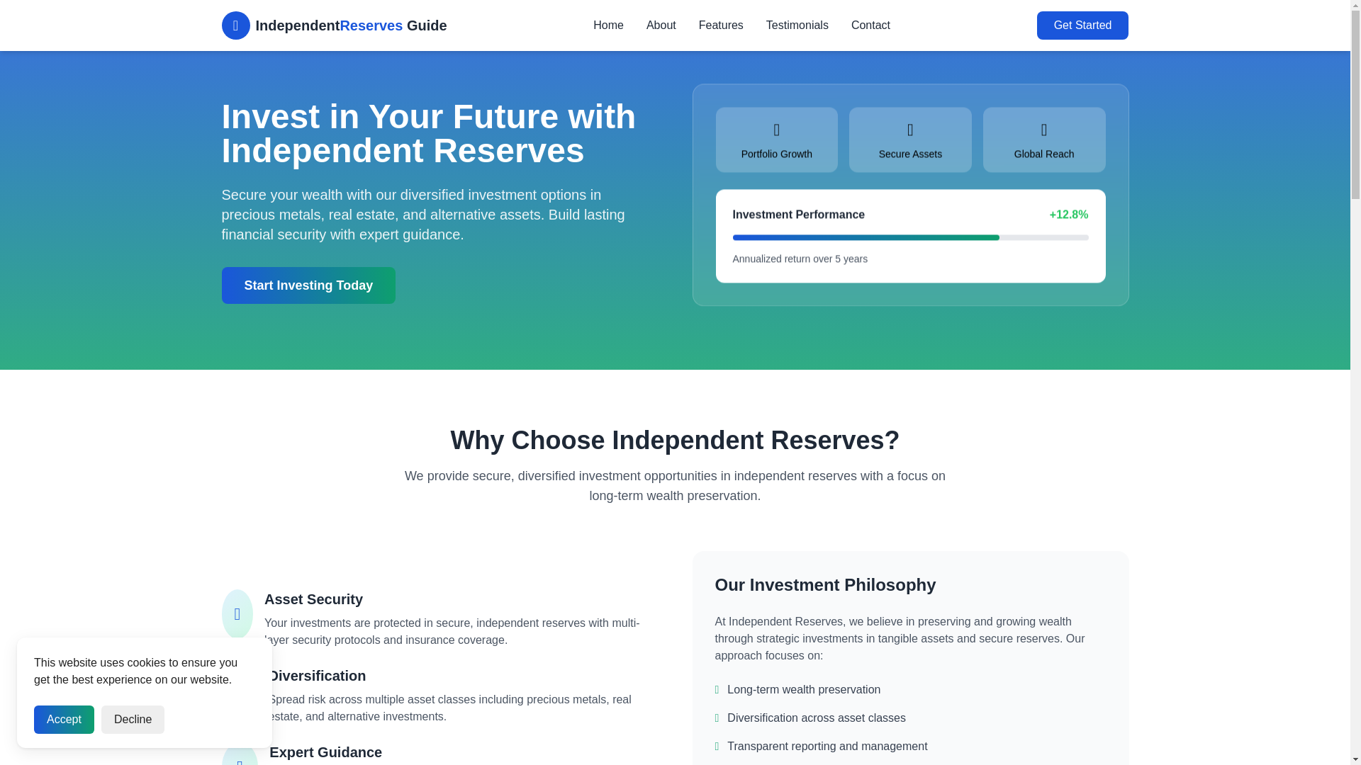 website screenshot of https://lndependlentreserve.com/