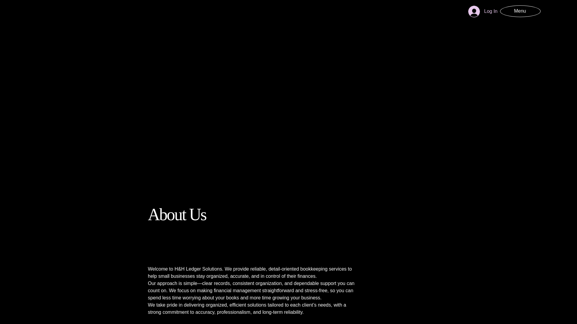 website screenshot of https://hhledgersolutions.com/