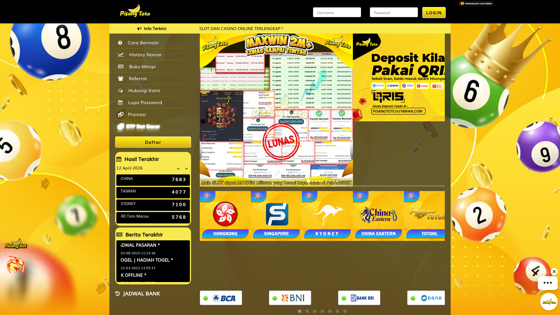 website screenshot of https://pisangtotobinjai.pro