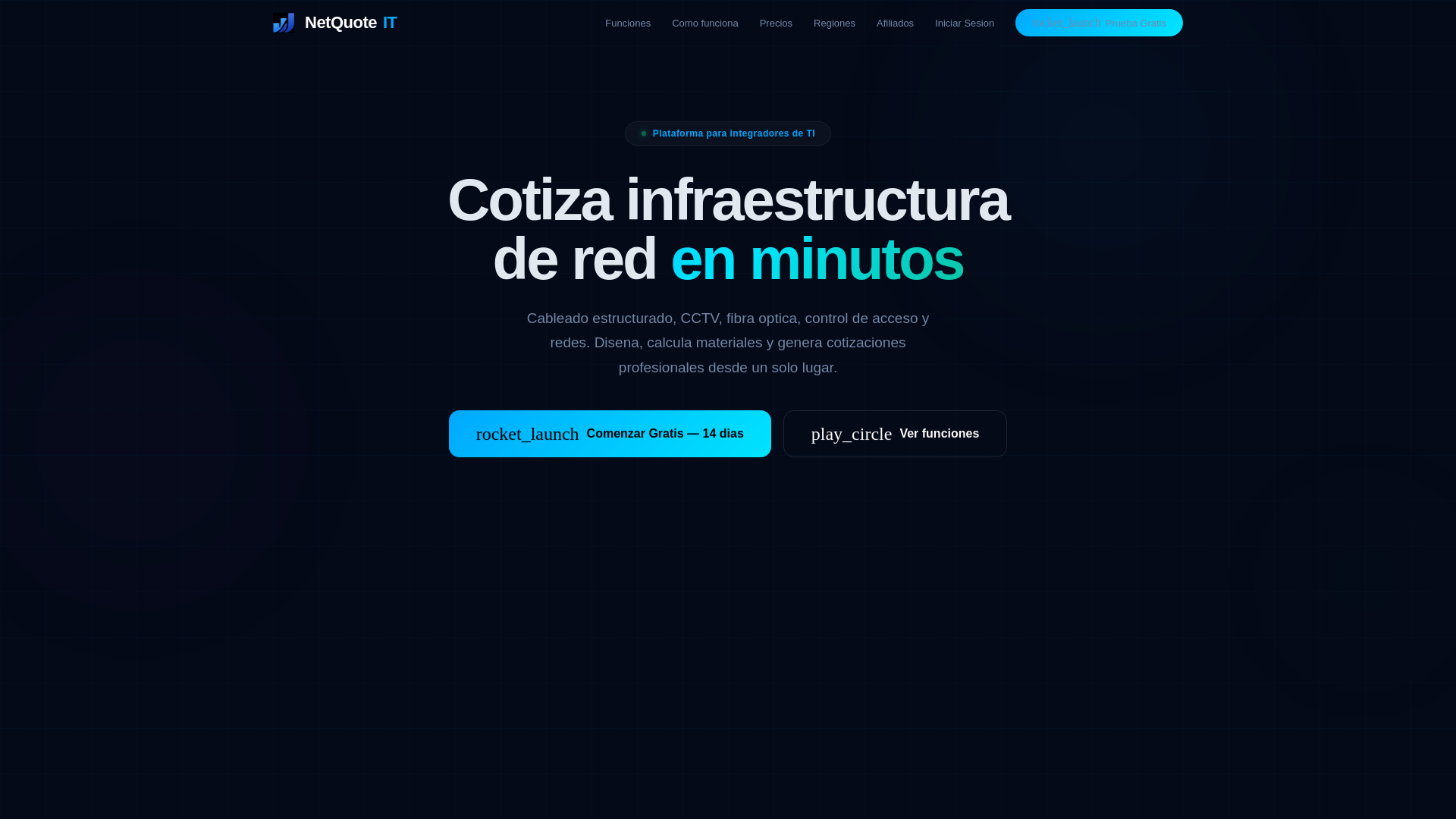 website screenshot of https://netquoteit.com.mx/