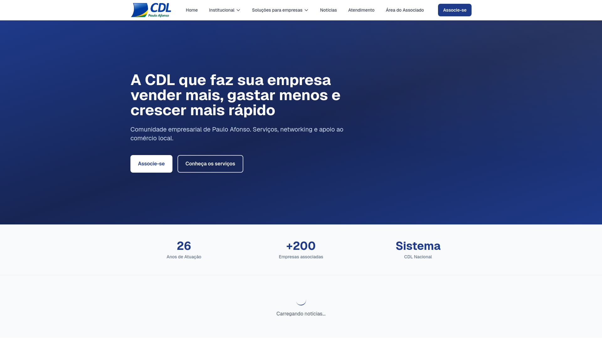 website screenshot of https://cdlpauloafonso.com/