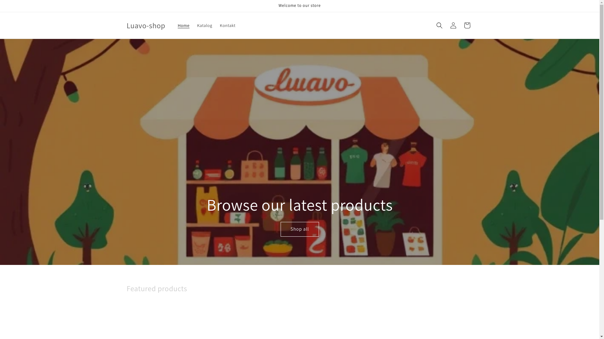 website screenshot of https://luavo-store.com/