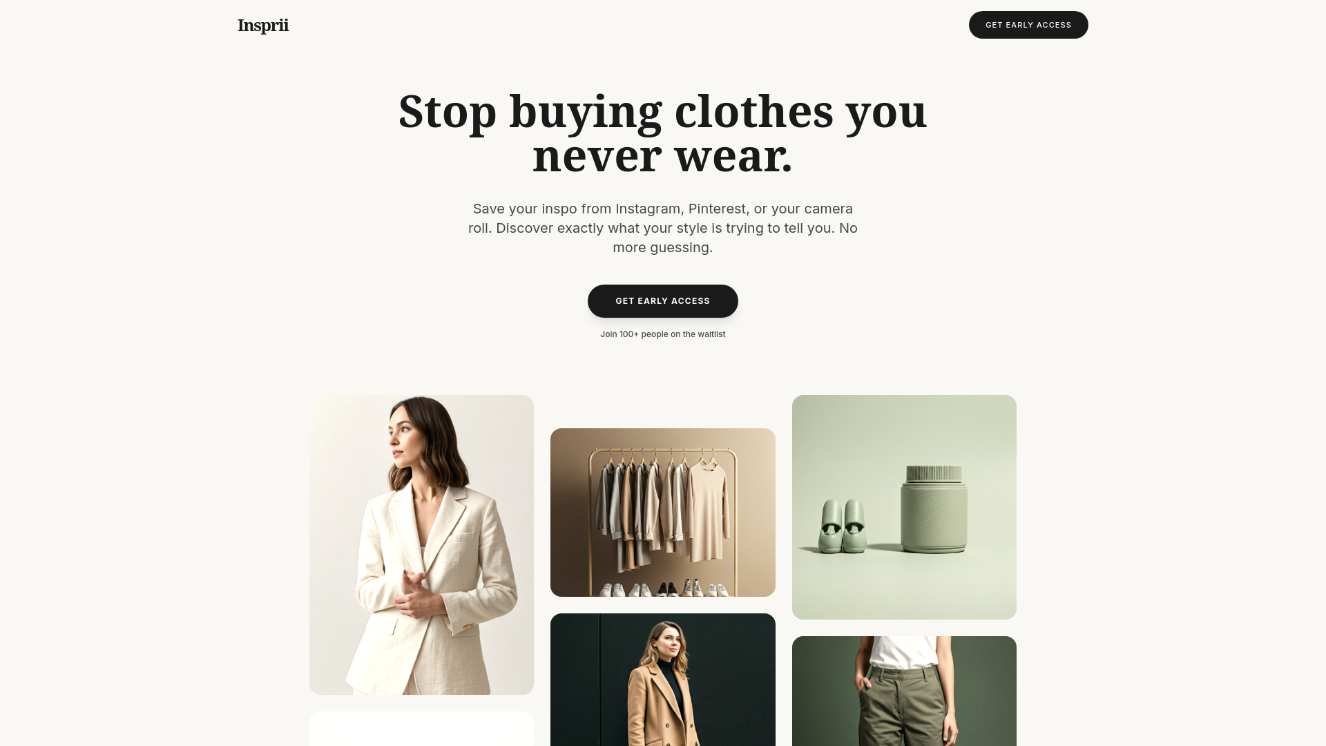 website screenshot of https://insprii.app/