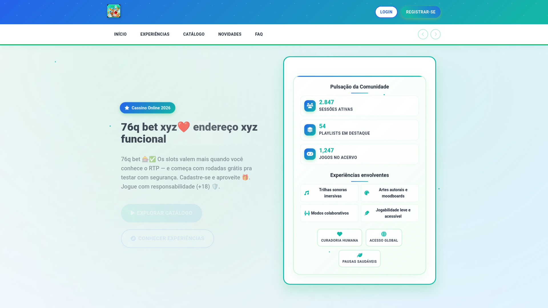 website screenshot of https://76qbeto.com/